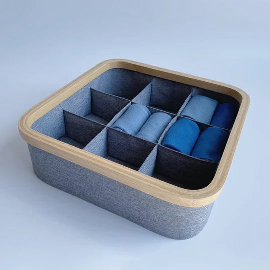 SET 3 pièces de rangement à Cadre en Bambou.