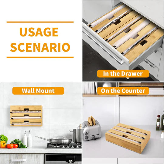 Distributeur de papier en bambou