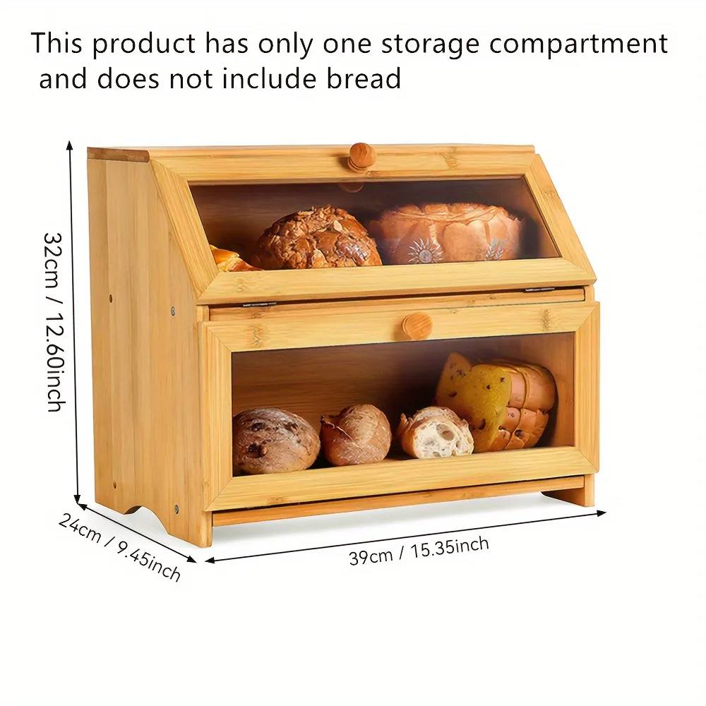 Boîte à Pain en Bambou avec Compartiments 🌿