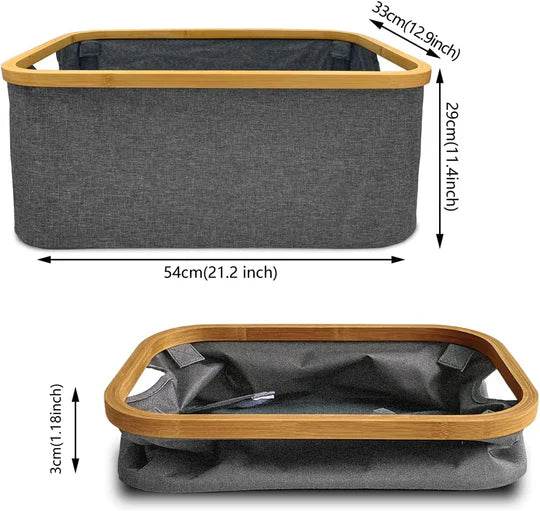 SET 3 pièces de rangement à Cadre en Bambou.