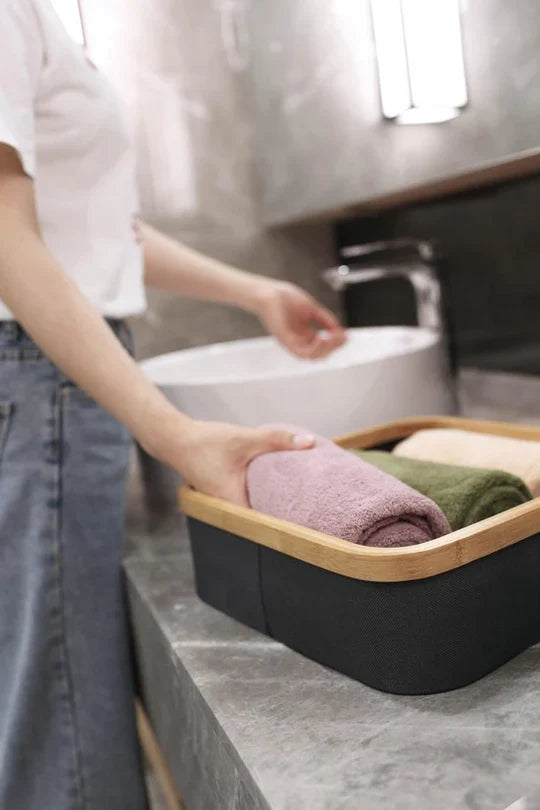 SET 3 pièces de rangement à Cadre en Bambou.