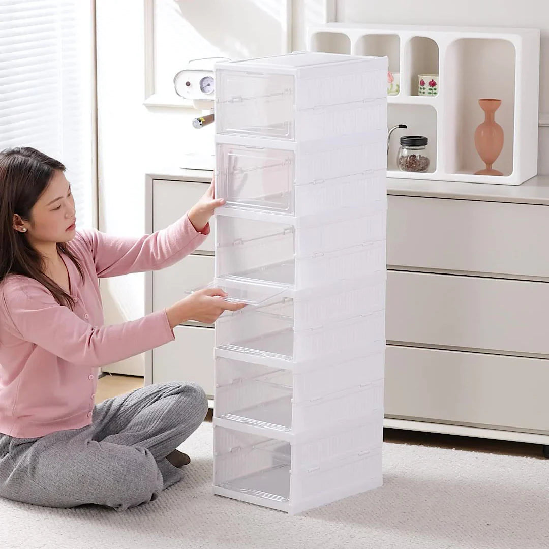 Rangement de Chaussures Pliable à 6 Étages.